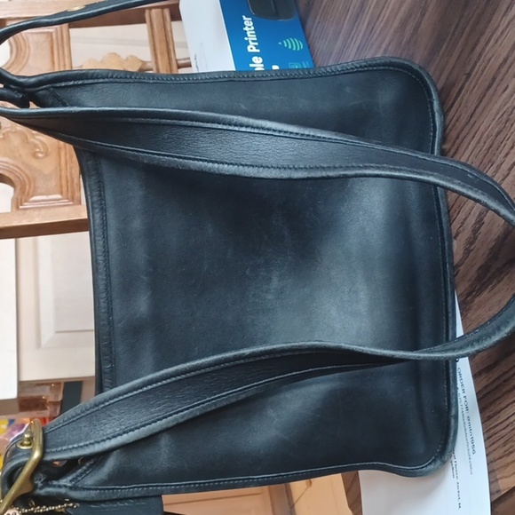 Coach Vintage Legacy Zip Black Handbag Shoulder Crossbody Purse Tote C2P-9966 - Picture 2 of 8